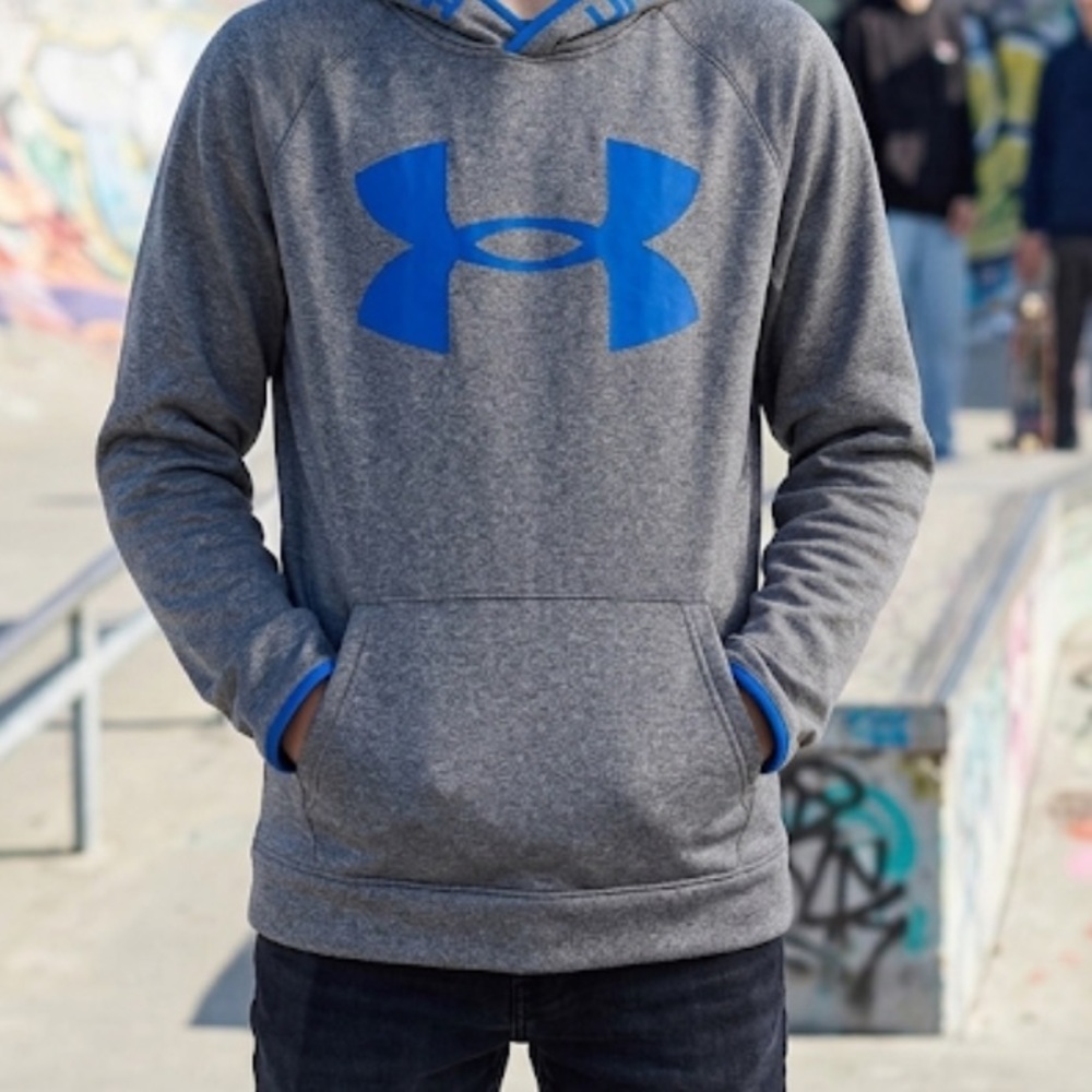 Under Armour Gray and Blue Athletic Hoodie
